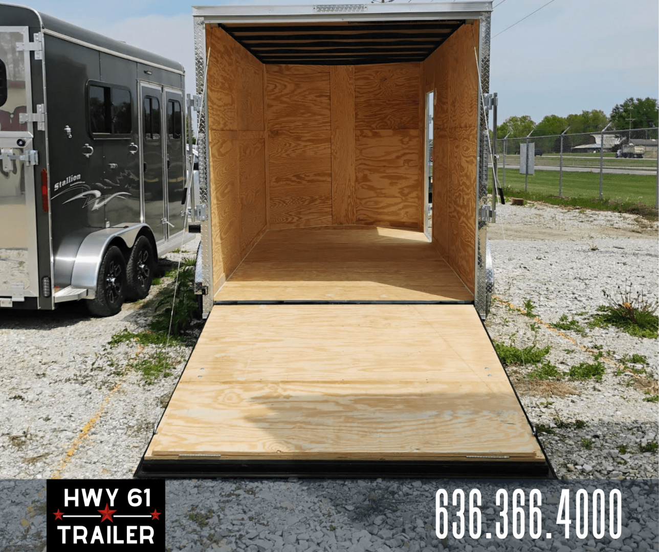 New 2025 Mammoth Cargo 7x14 TA Enclosed Trailer, 7' Interior Height, 35K Axles, .080 Polycore Exterior, Silver