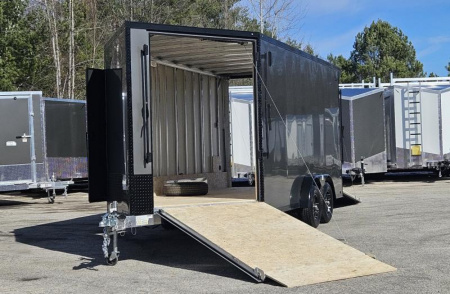 New 7.5 X 21 SNOWMOBILE 16'BOX + 5' V-NOSE ALL ALUMINUM 2025 LIGHTNING