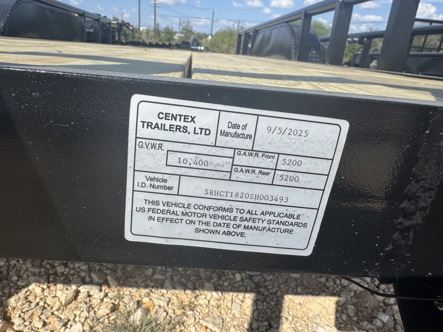 New 2025 Centex Trailers 82X1810KBP Flatbed Trailer