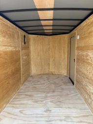 New 6X12 Charcoal Gray Blackout Enclosed Trailer | Polycore