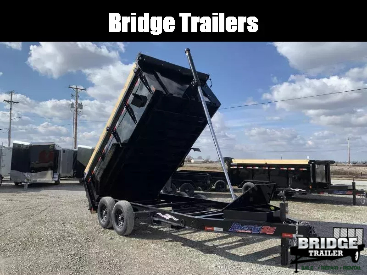 New 2026 Liberty LD14K83X14B8TSHSFT (83" X 14') 14K Telescopic Dump Trailer