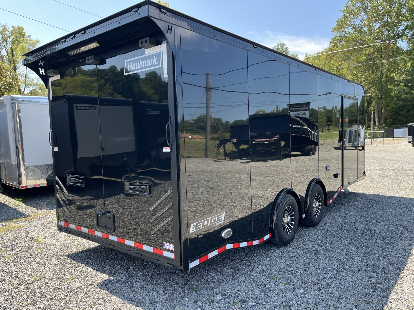 New 2026 Haulmark 24 EDGE Enclosed Race Trailer, Sportsman Plus, Premium Escape Door, Polycor Interior & Exterior, Insulated, Race Interior
