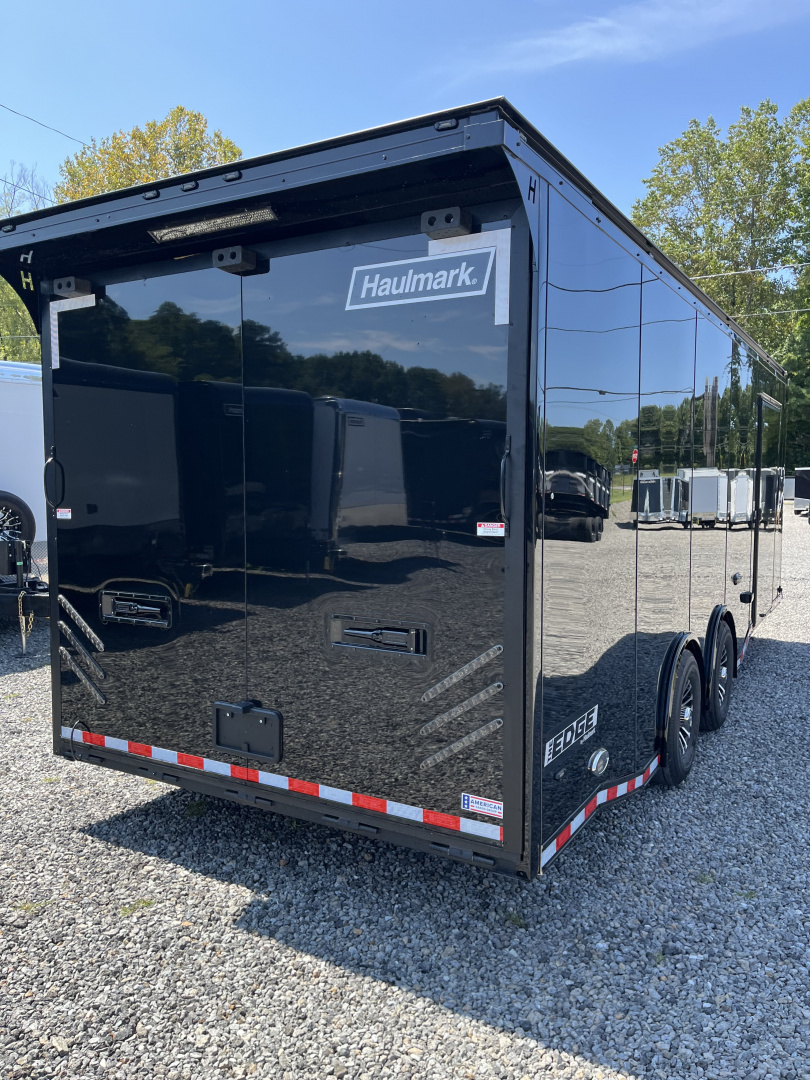 New 2026 Haulmark 24 EDGE Enclosed Race Trailer, Sportsman Plus, Premium Escape Door, Polycor Interior & Exterior, Insulated, Race Interior