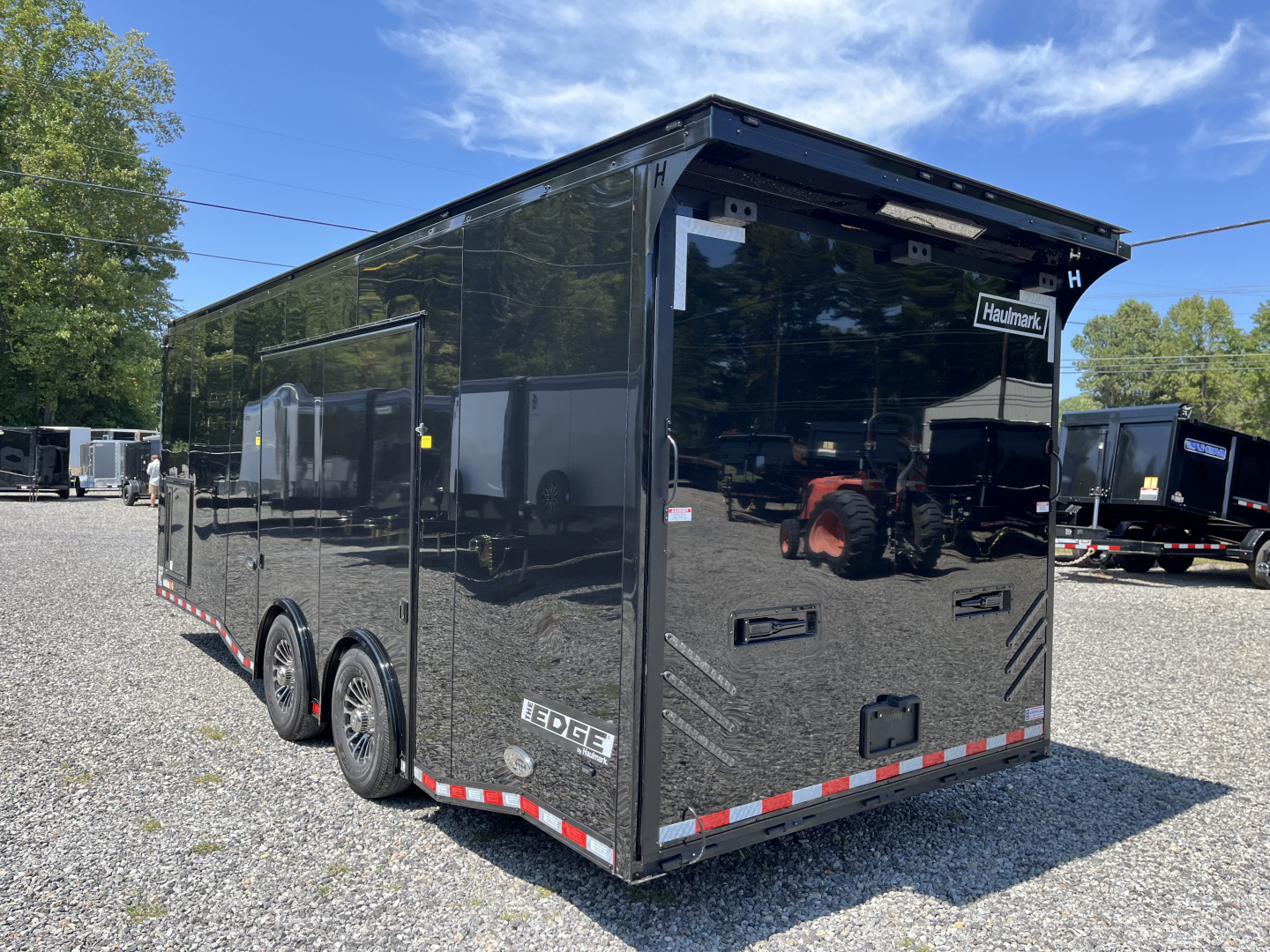New 2026 Haulmark 24 EDGE Enclosed Race Trailer, Sportsman Plus, Premium Escape Door, Polycor Interior & Exterior, Insulated, Race Interior