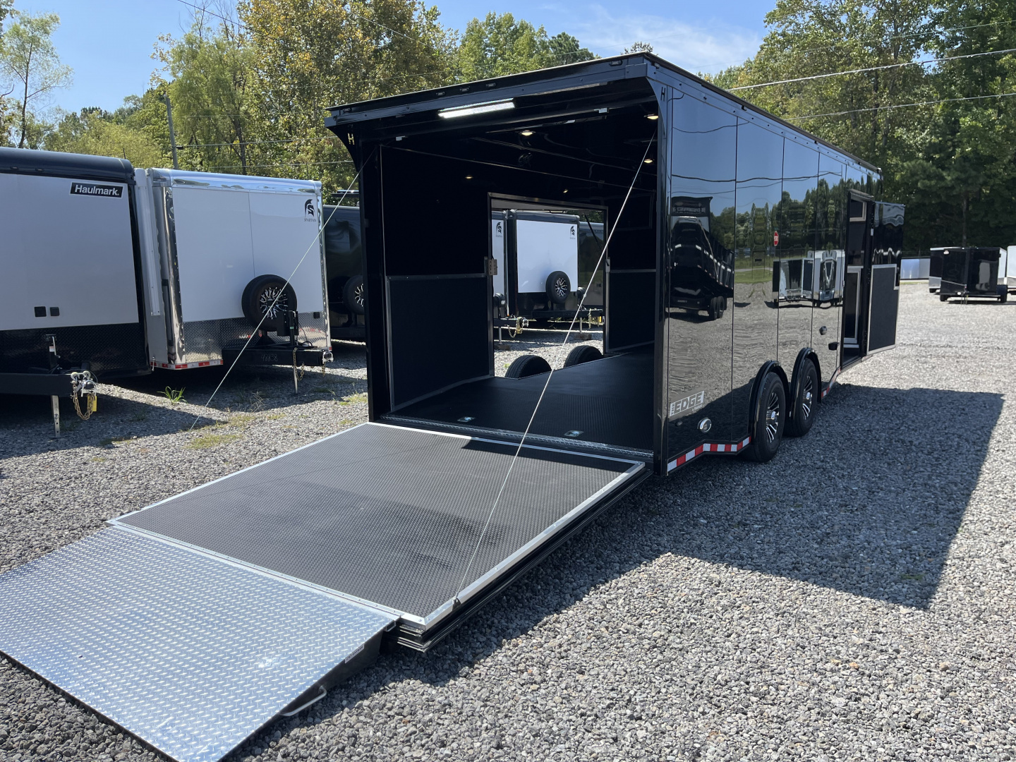 New 2026 Haulmark 24 EDGE Enclosed Race Trailer, Sportsman Plus, Premium Escape Door, Polycor Interior & Exterior, Insulated, Race Interior