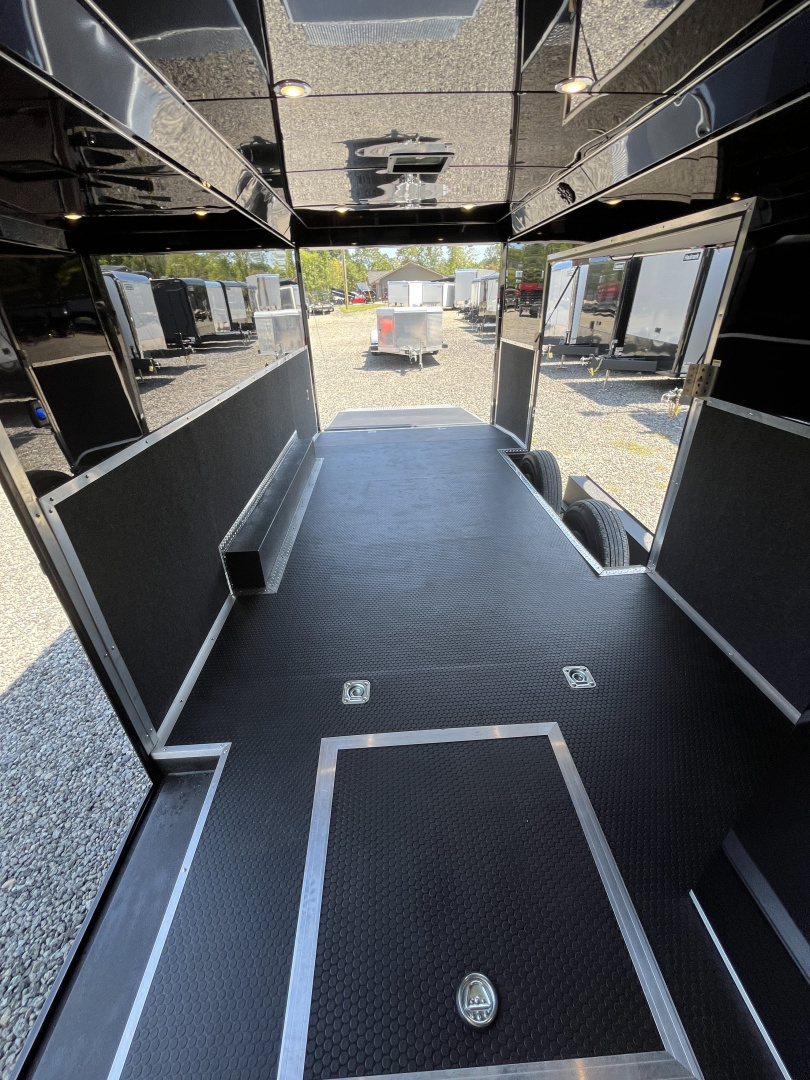 New 2026 Haulmark 24 EDGE Enclosed Race Trailer, Sportsman Plus, Premium Escape Door, Polycor Interior & Exterior, Insulated, Race Interior