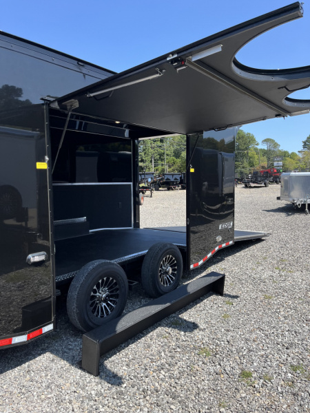 New 2026 Haulmark 24 EDGE Enclosed Race Trailer, Sportsman Plus, Premium Escape Door, Polycor Interior & Exterior, Insulated, Race Interior