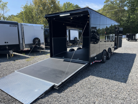 New 2026 Haulmark 24 EDGE Enclosed Race Trailer, Sportsman Plus, Premium Escape Door, Polycor Interior & Exterior, Insulated, Race Interior