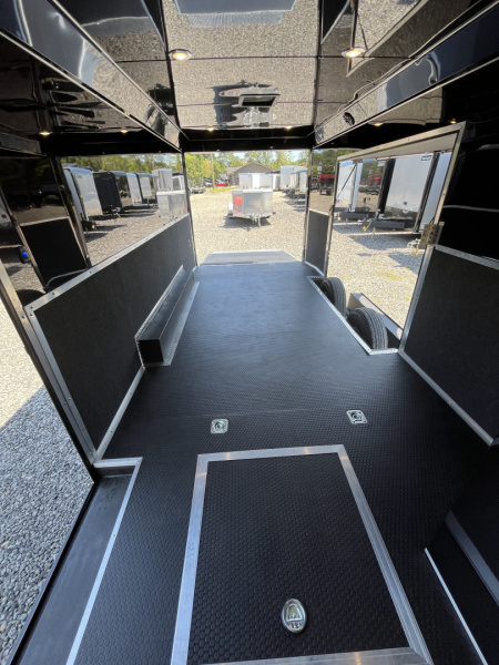 New 2026 Haulmark 24 EDGE Enclosed Race Trailer, Sportsman Plus, Premium Escape Door, Polycor Interior & Exterior, Insulated, Race Interior