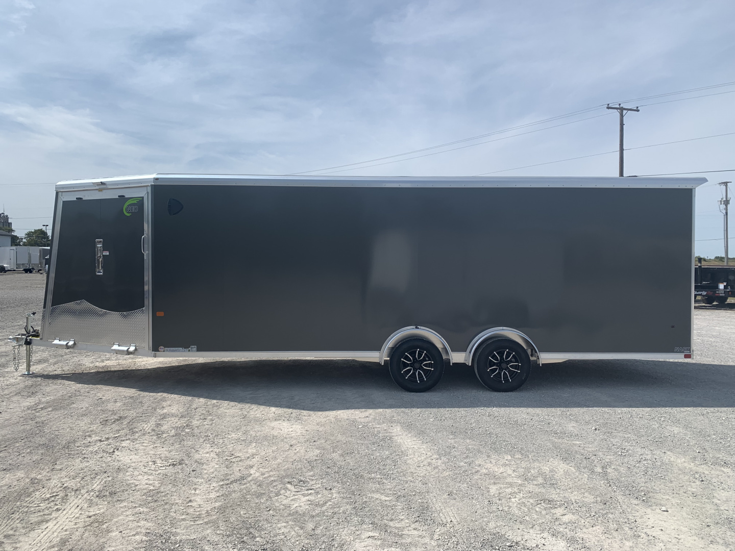 New 2026 NEO TRAILERS NASX2775TR6 (7.5' x 27') 7K V-Nose Snowmobile Trailer