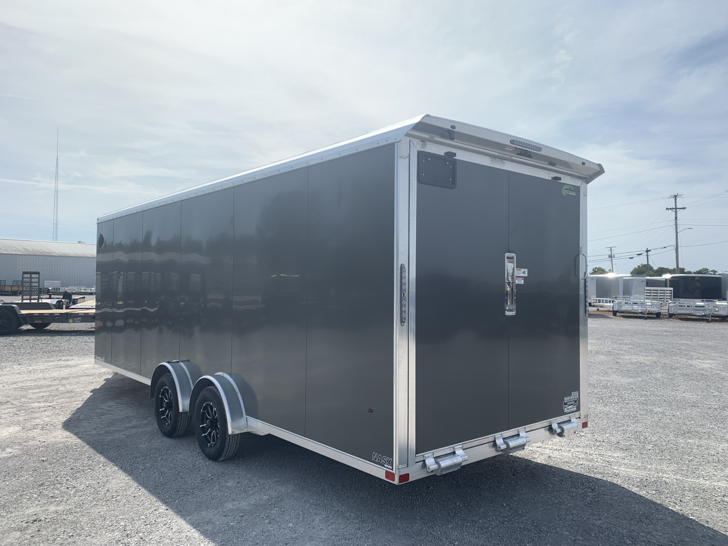 New 2026 NEO TRAILERS NASX2775TR6 (7.5' x 27') 7K V-Nose Snowmobile Trailer