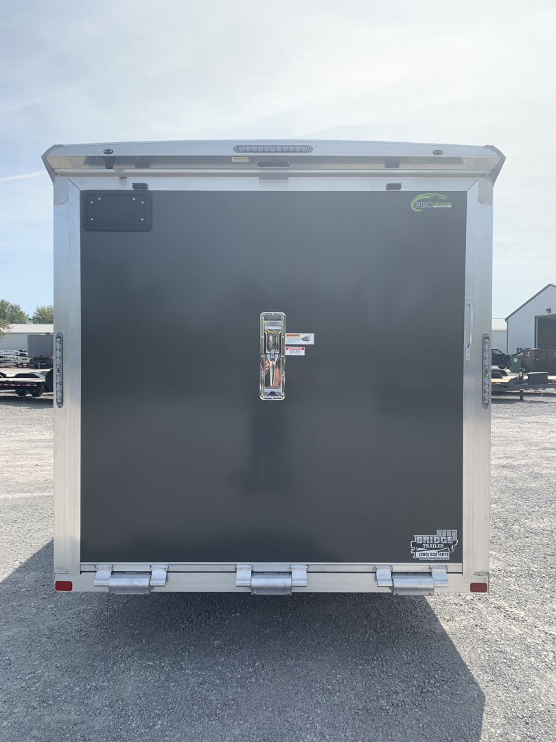 New 2026 NEO TRAILERS NASX2775TR6 (7.5' x 27') 7K V-Nose Snowmobile Trailer