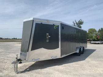 New 2026 NEO TRAILERS NASX2775TR6 (7.5' x 27') 7K V-Nose Snowmobile Trailer