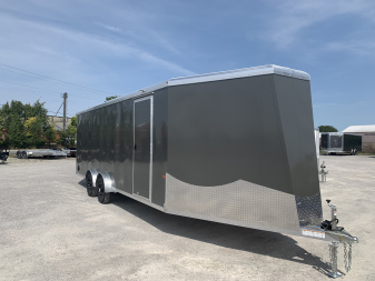 New 2026 NEO TRAILERS NASX2775TR6 (7.5' x 27') 7K V-Nose Snowmobile Trailer