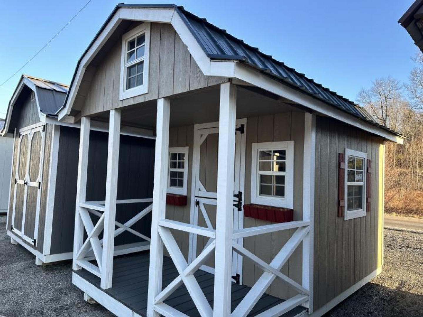 New 2025  8X12 BARN WITH PORCH Barn