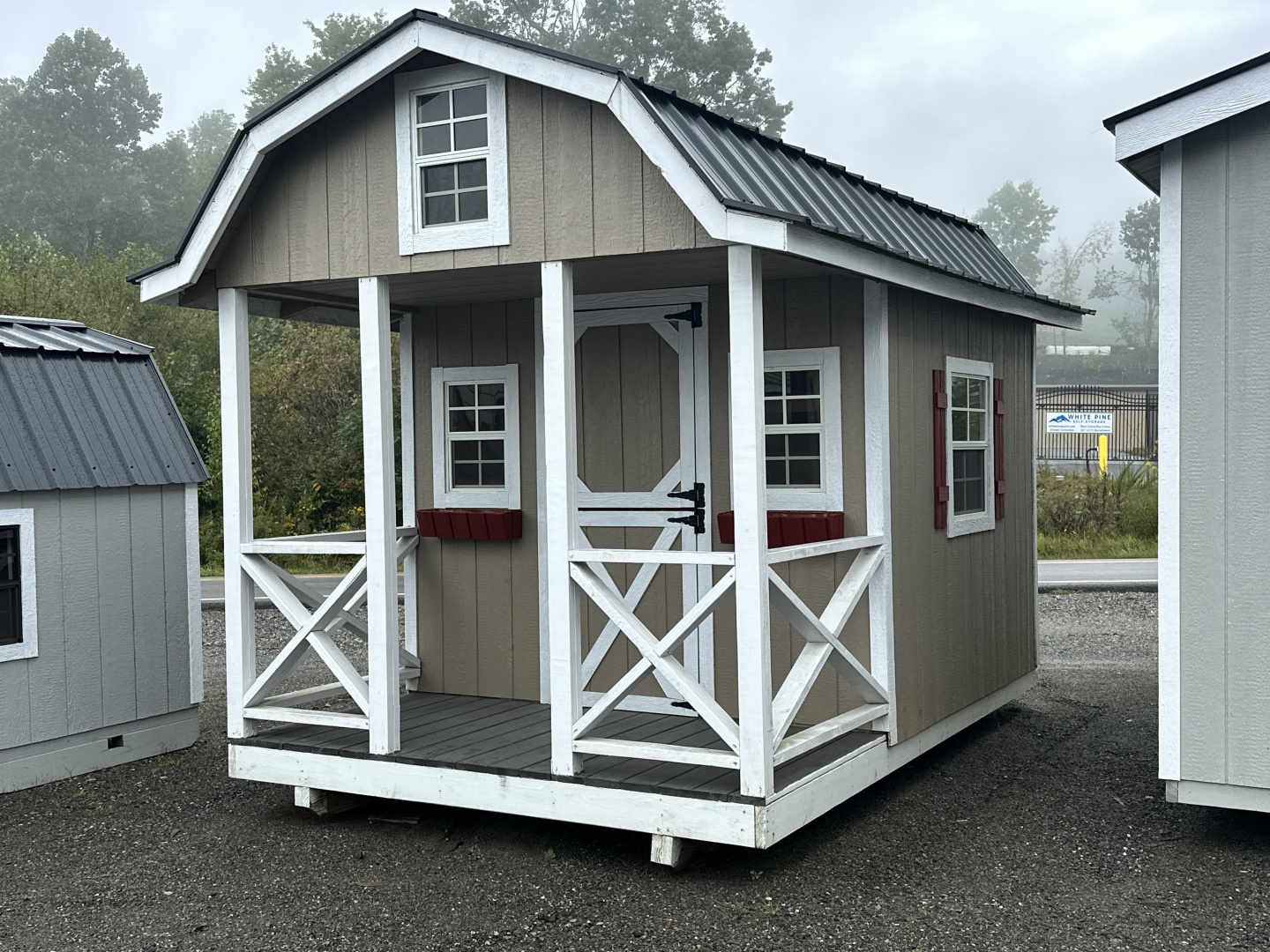 New 2025  8X12 BARN WITH PORCH Barn
