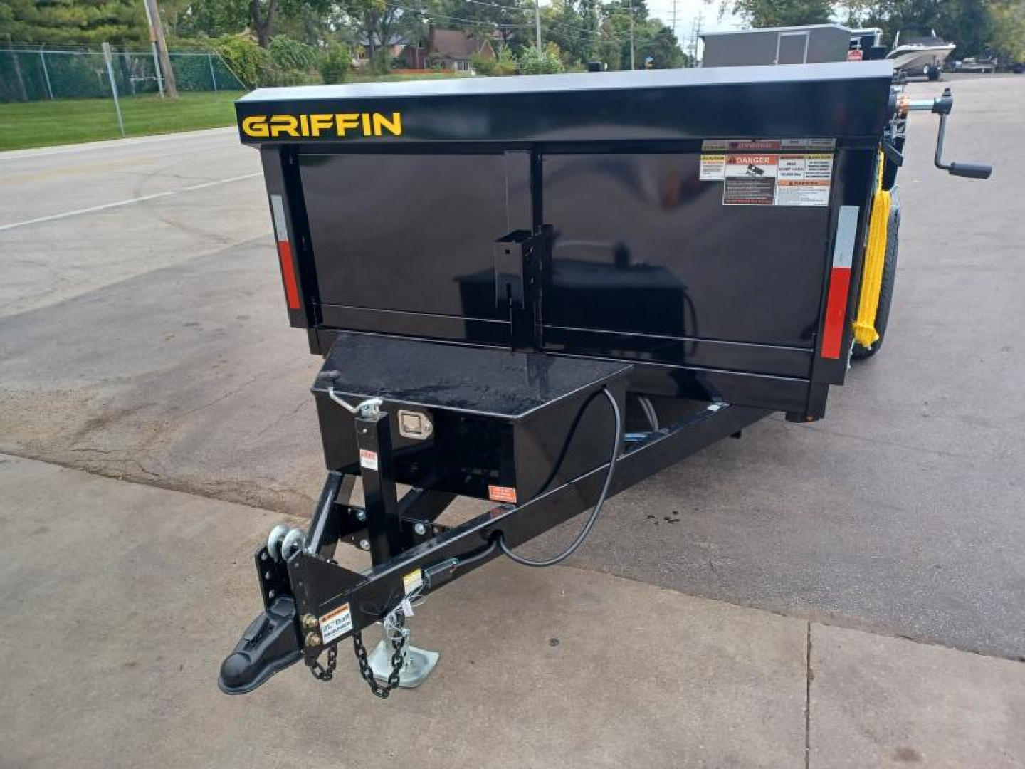 New 7'X14' DUMP TRAILER WITH TARP AND CHARGER