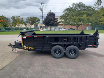 New 7'X14' DUMP TRAILER WITH TARP AND CHARGER