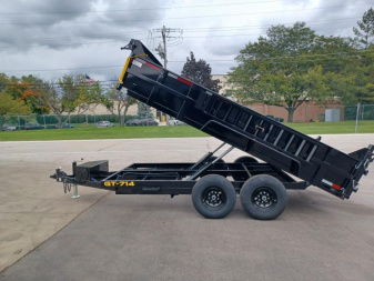 New 7'X14' DUMP TRAILER WITH TARP AND CHARGER