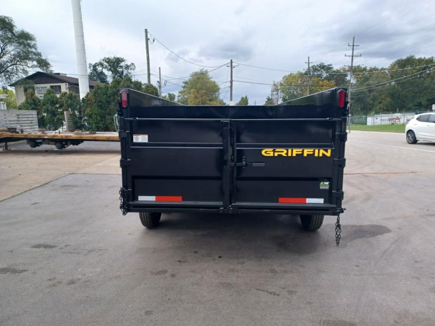 New 7'X14' HIGH SIDE DUMP TRAILER WITH TARP KIT & CHARGER
