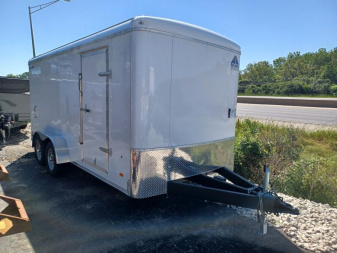 New 7'X16' ENCLOSED CARGO TRAILER WITH LANDSCAPE / CONTRACTOR PACKAGE