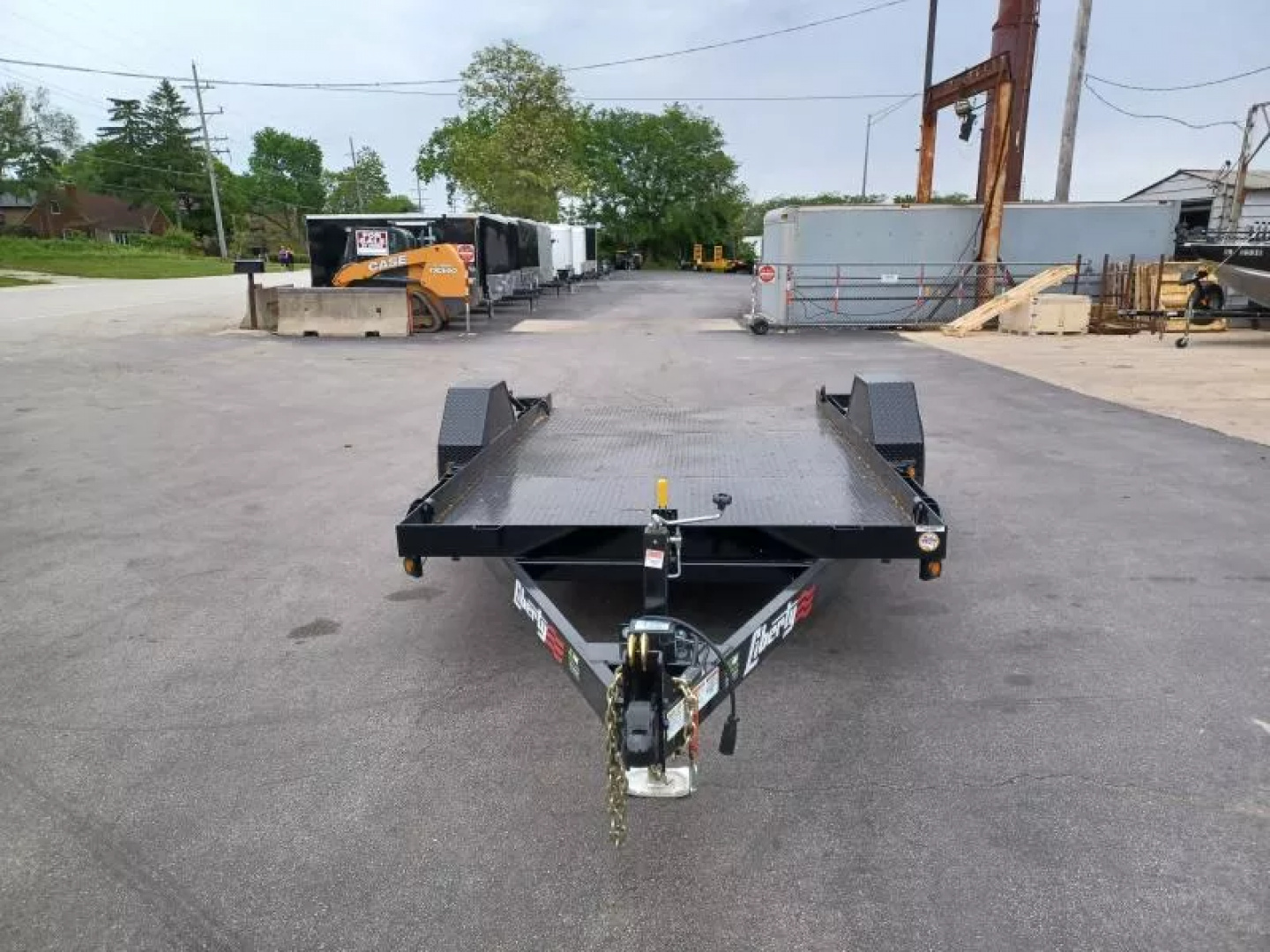 New 79"X12' 7K TILT TRAILER WITH STEEL FLOOR