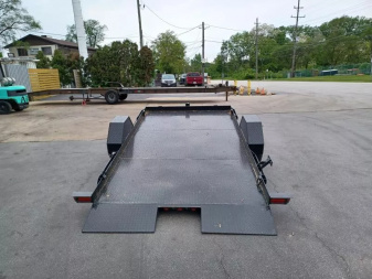 New 79"X12' 7K TILT TRAILER WITH STEEL FLOOR