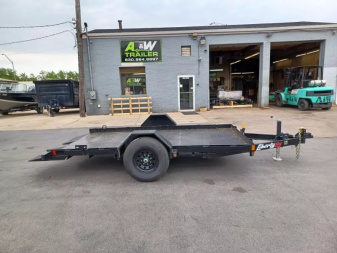New 79"X12' 7K TILT TRAILER WITH STEEL FLOOR