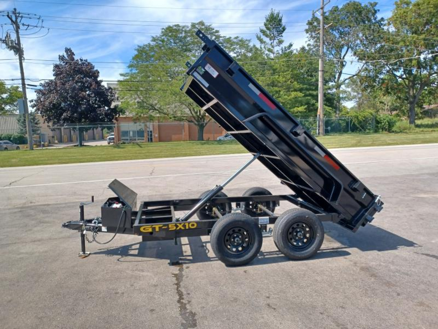 New 5X10 DUMP TRAILER WITH TARP KIT