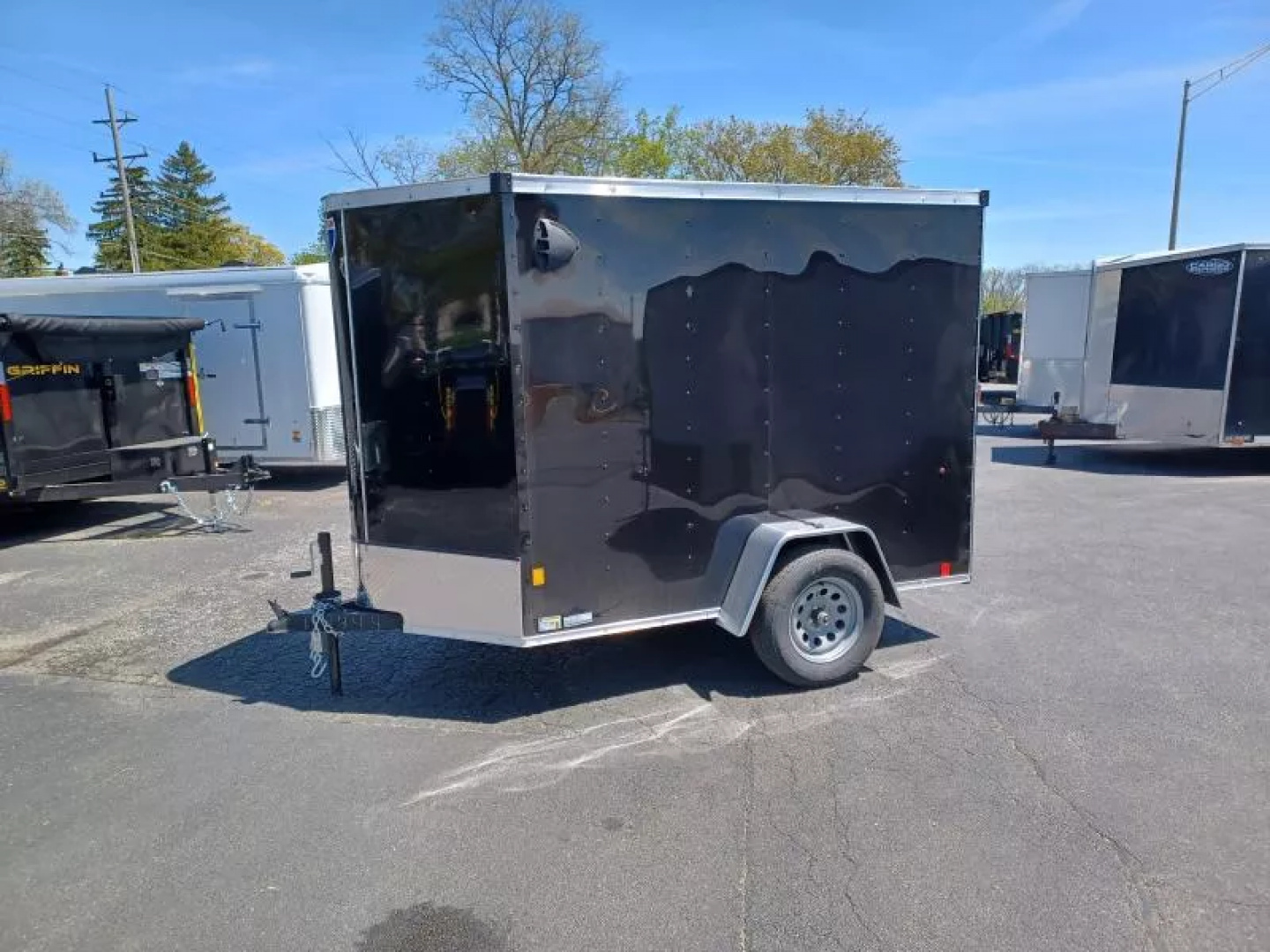 New 5X8 ENCLOSED CARGO TRAILER WITH EXTRA HEIGHT