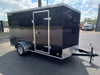 New 7X12 ENCLOSED CARGO / MOTORCYCLE TRAILER 5K AXLE