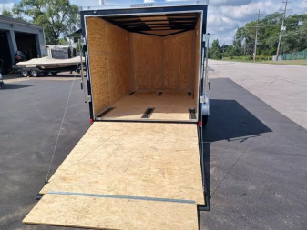 New 7X12 ENCLOSED CARGO / MOTORCYCLE TRAILER 5K AXLE