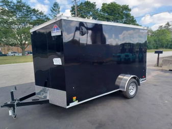 New 7X12 ENCLOSED CARGO / MOTORCYCLE TRAILER 5K AXLE