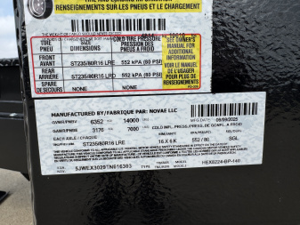 New 2026 H&H Trailers EX-24 14k Tilt Trailer