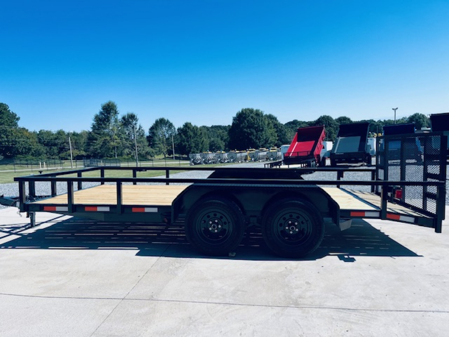 New 2025 Nolan 7X16 Landscape Utility Trailer 7K Tandem Axle