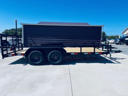 New 2025 Nolan 7X16 Landscape Utility Trailer 7K Tandem Axle