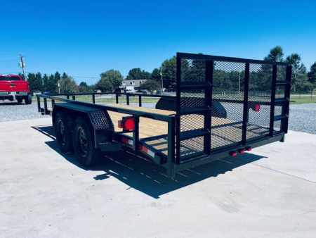 New 2025 Nolan 7X16 Landscape Utility Trailer 7K Tandem Axle