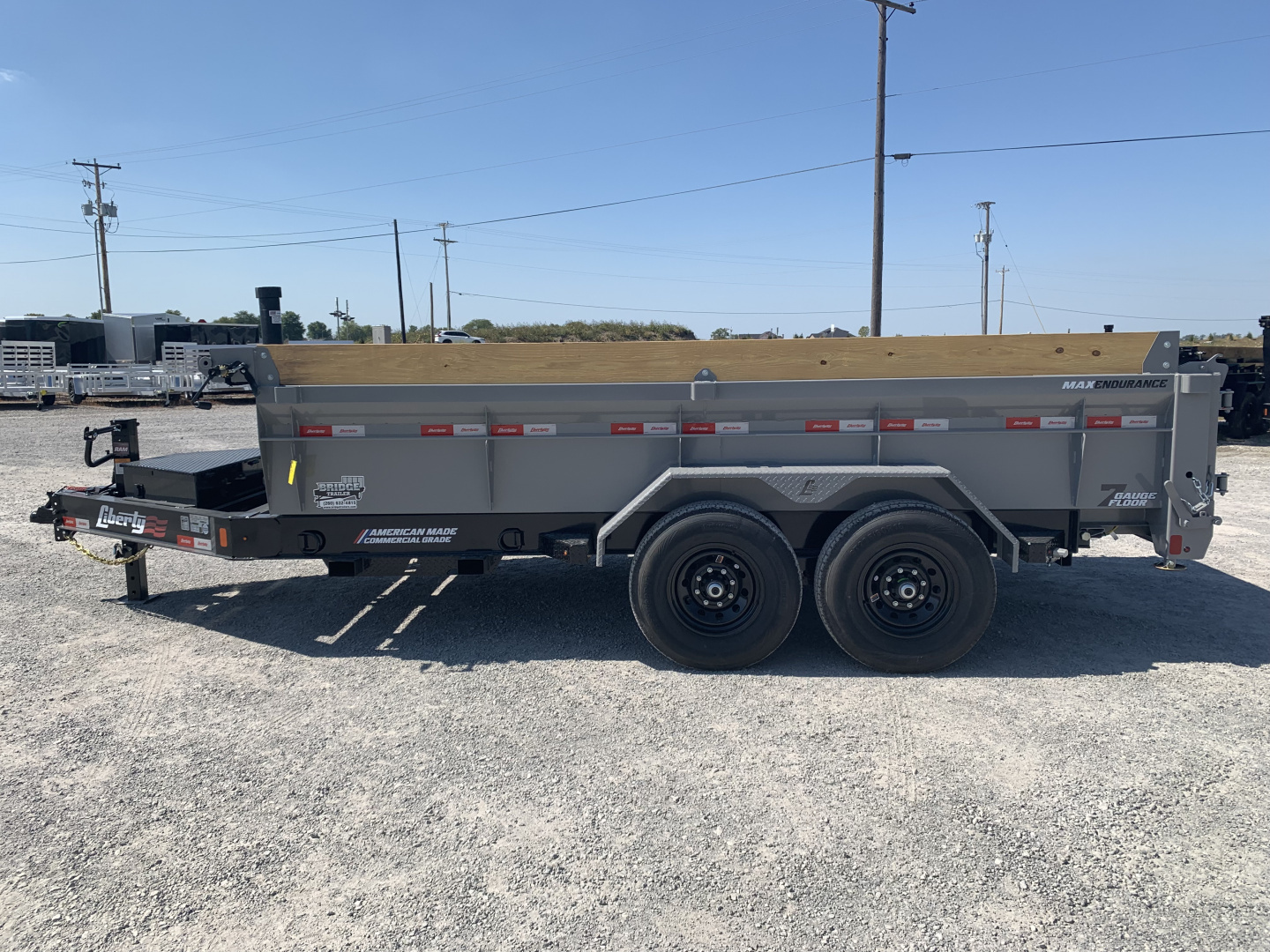 New 2026 Liberty LD14K83X14B8TSFT (83" X 14') 15.4K Telescopic Dump Trailer