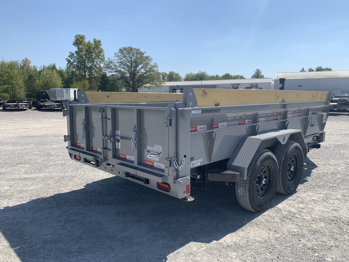 New 2026 Liberty LD14K83X14B8TSFT (83" X 14') 15.4K Telescopic Dump Trailer