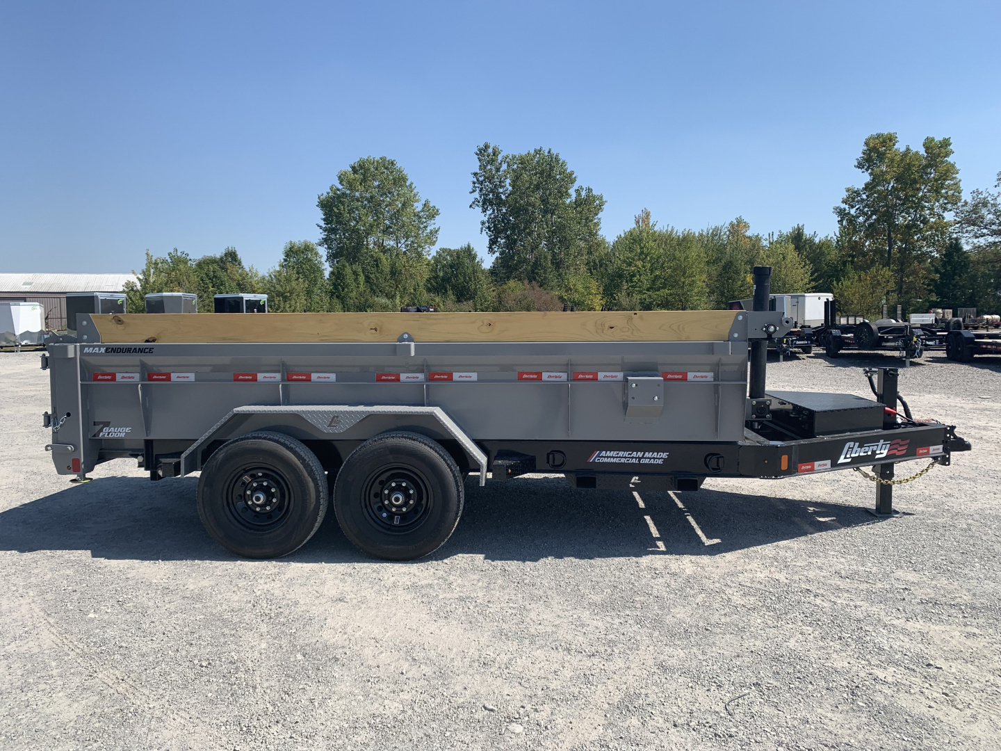 New 2026 Liberty LD14K83X14B8TSFT (83" X 14') 15.4K Telescopic Dump Trailer