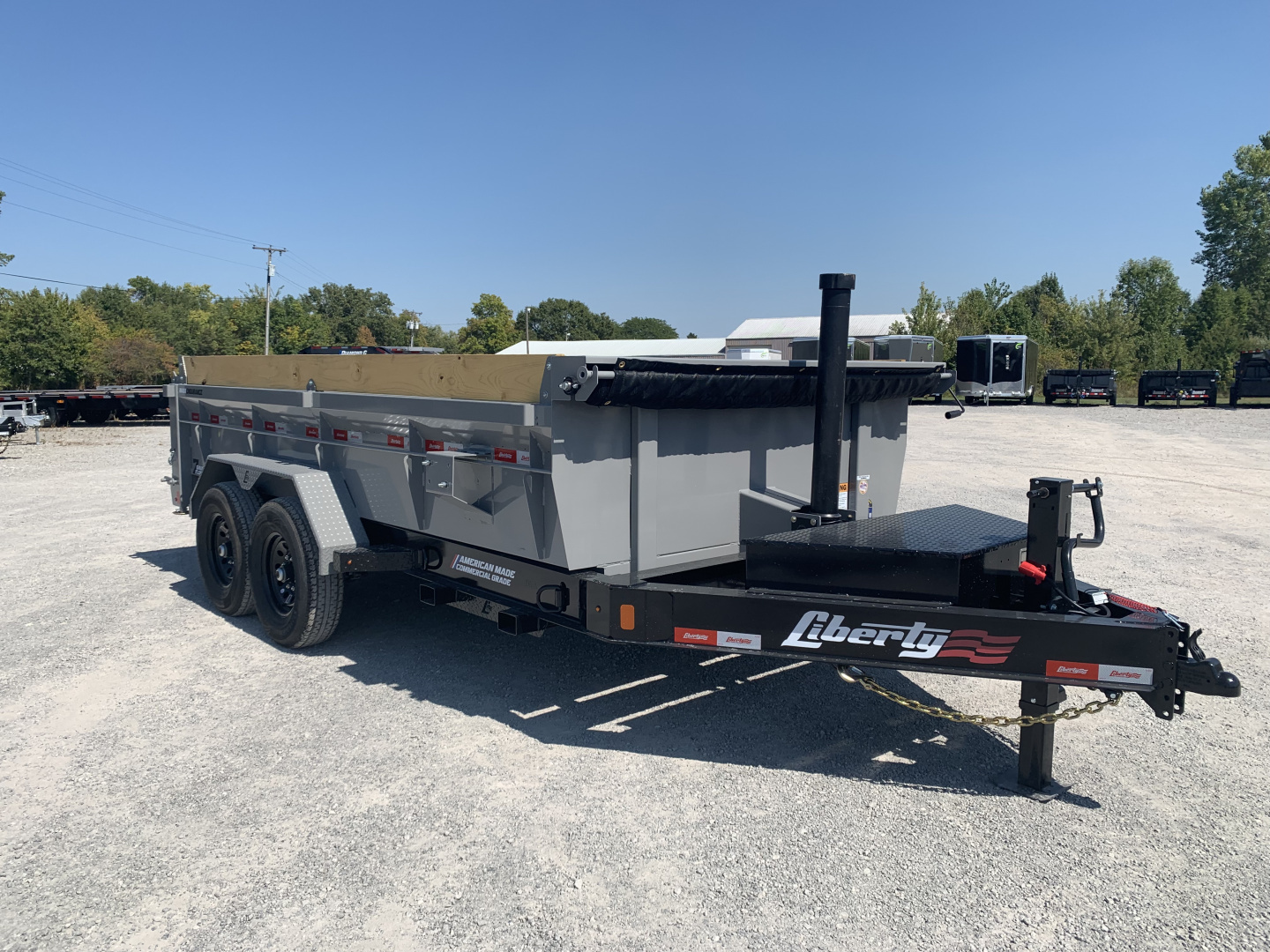 New 2026 Liberty LD14K83X14B8TSFT (83" X 14') 15.4K Telescopic Dump Trailer