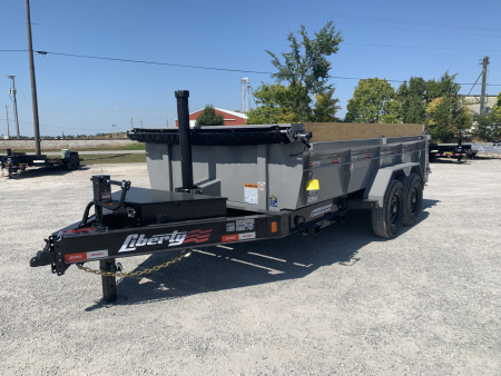 New 2026 Liberty LD14K83X14B8TSFT (83" X 14') 15.4K Telescopic Dump Trailer