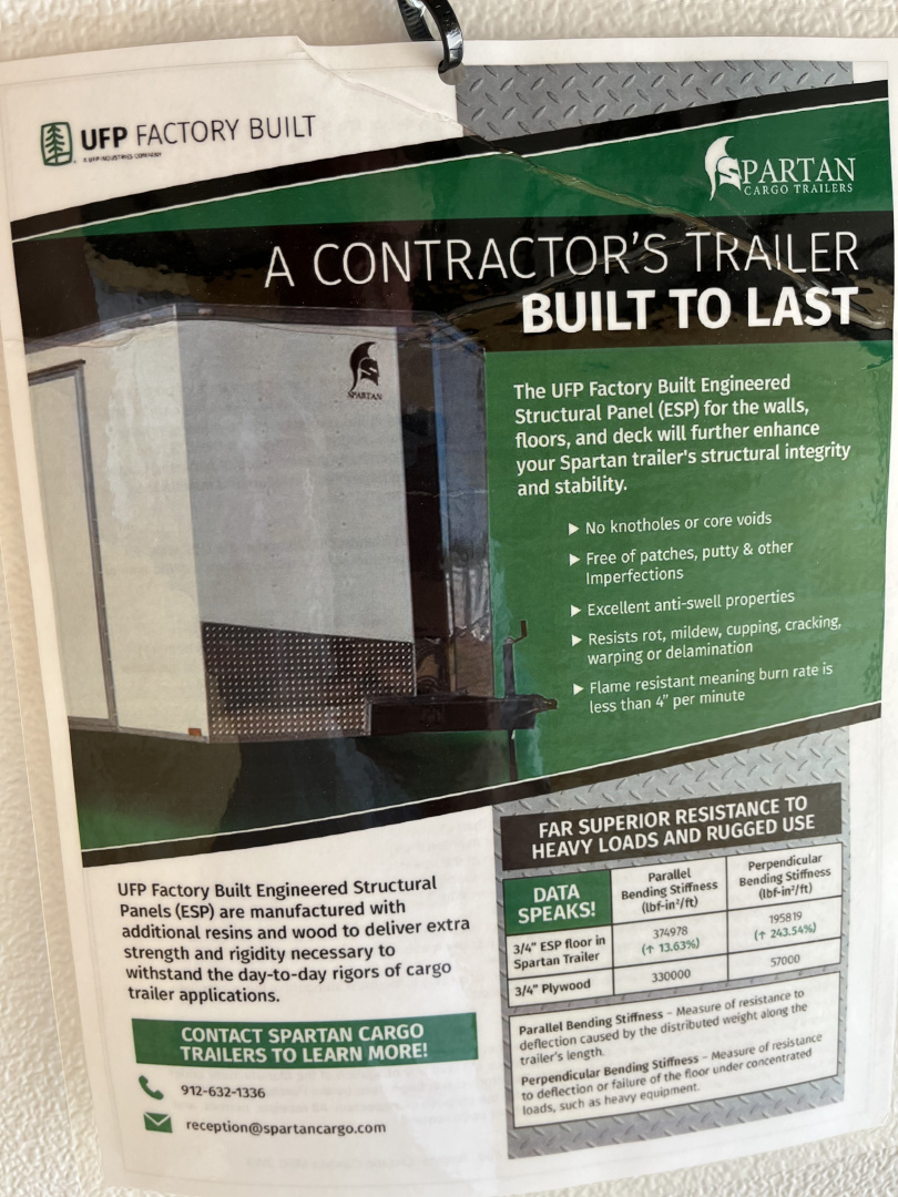 New 2026 Spartan Cargo 6x10 Enclosed Trailer, 6'6" Interior, Single Axle, Stabledeck Floor