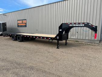 New 2026 PJ Trailers 28 Gooseneck LD Tandem Dual Flatbed Trailer