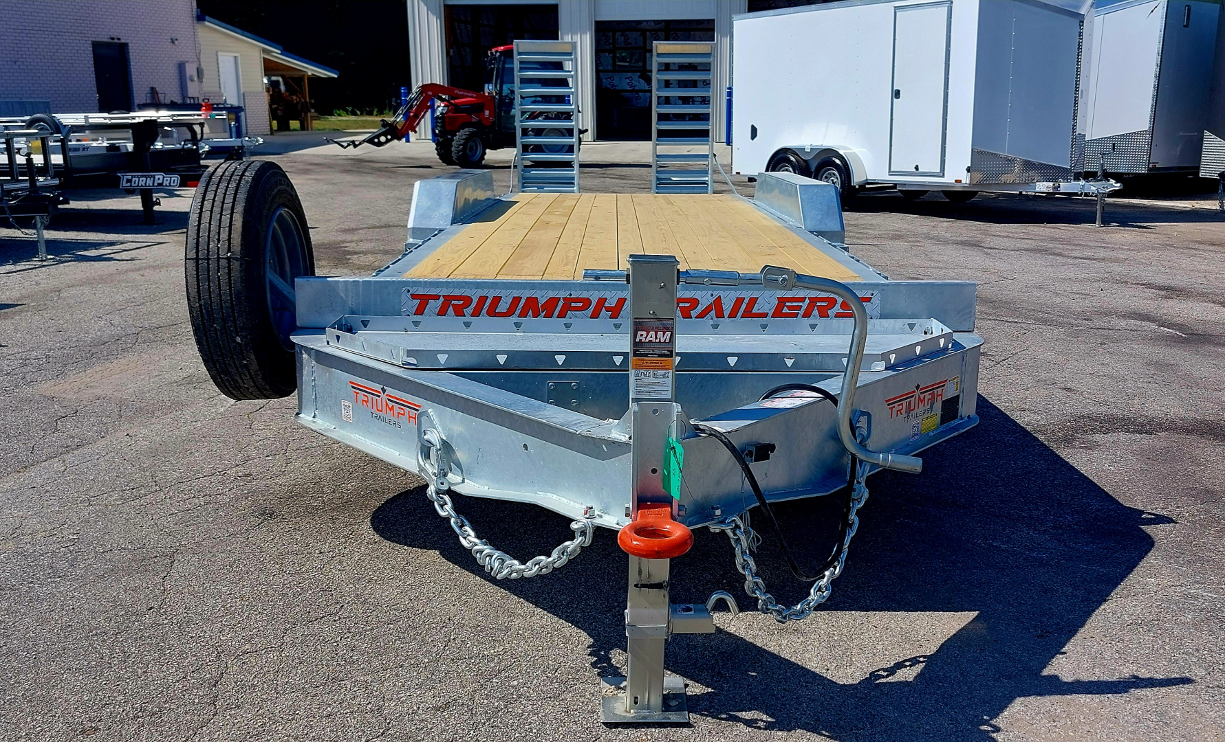 New 82 X 24 + 2 GALVANIZED EQUIPMENT TRAILER 8 K AXLES 2026 TRIUMPH