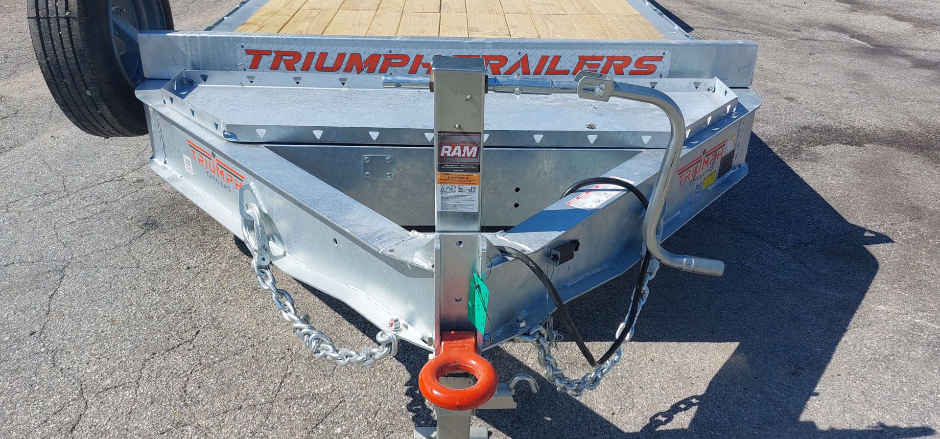 New 82 X 24 + 2 GALVANIZED EQUIPMENT TRAILER 8 K AXLES 2026 TRIUMPH
