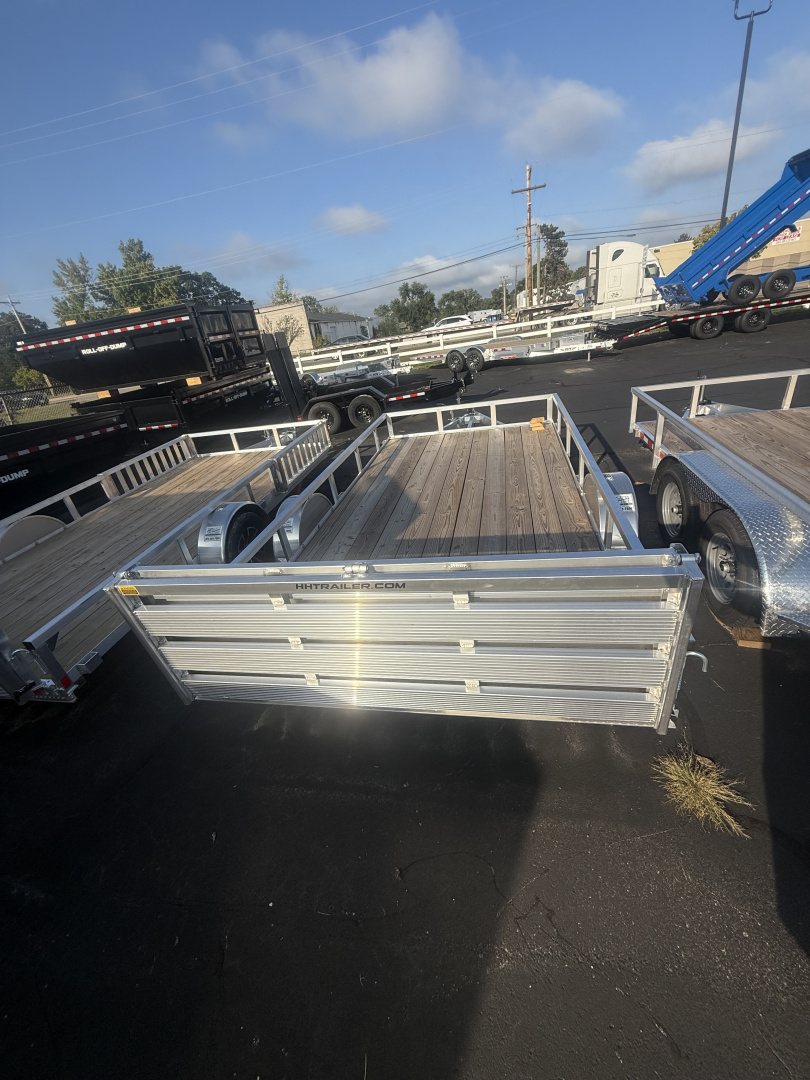 New H&H Trailers 7x14 3k alum Tube top wood deck