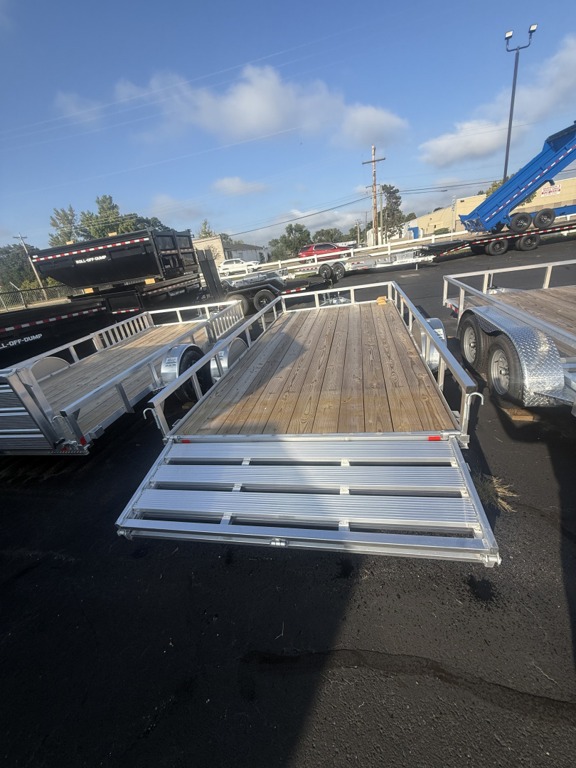 New H&H Trailers 7x14 3k alum Tube top wood deck