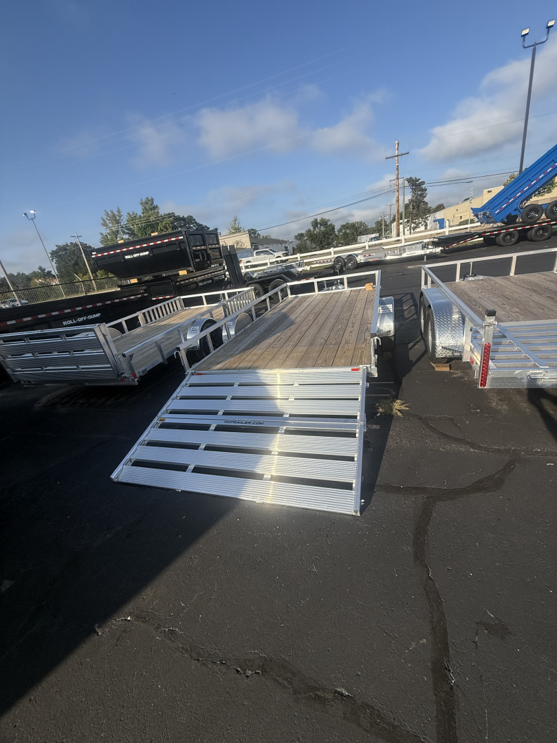 New H&H Trailers 7x14 3k alum Tube top wood deck