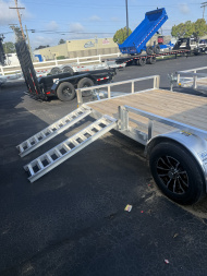 New H&H Trailers 7x14 3k alum. Tube top wood deck ATV